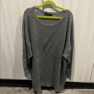Ann Taylor Shimmering Gray Sweater